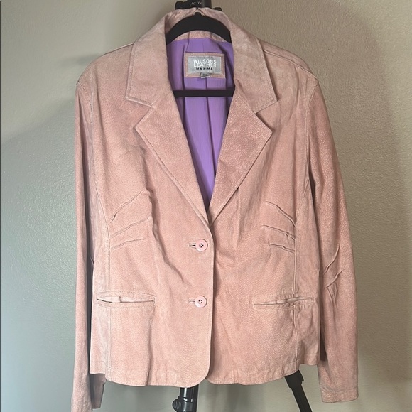 Wilsons Leather Pink Blazer Professional Tailored - Picture 1 of 1